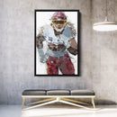 Chase Young Canvas Art – Washington Commanders Wall Decor