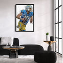 Justin Herbert Canvas Art – Los Angeles Chargers Wall Decor