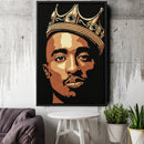 Tupac Canvas – Iconic Rap Wall Art for Music Lovers