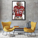 Joe Montana Canvas Art – San Francisco 49ers Wall Decor