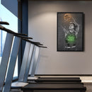 Larry Bird Poster Graffiti Neon Boston Celtics NBA Hand Made Poster Canvas Print Kids Wall Art Man Cave Gift Home Decor