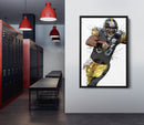 Hines Ward Poster Pittsburgh Steelers Painting Football Hand Made Posters Canvas Print Kids Wall Art Home Man Cave Gift Decor