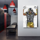 T.J. Watt Canvas Art – Pittsburgh Steelers Wall Decor