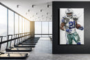 Ezekiel Elliot Poster Dallas Cowboys Painting Football Hand Made Posters Canvas Print Kids Wall Art Home Man Cave Gift Decor