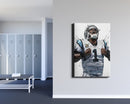 Cam Newton Poster Carolina Panthers Football Hand Made Posters Canvas Print Kids Wall Art Home Man Cave Gift Decor