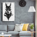 Batman Face Canvas – DC Comics Wall Art Gift for Superhero Fans and Man Cave Decor