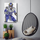 Aaron Donald Canvas Art – Los Angeles Rams Wall Decor