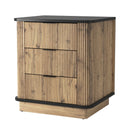 Multi-Functional Three-Drawer MDF Nightstand, Perfect for Storing Items of Different Heights, A Perfect Combination of Nature and Fashion, With Product Dimensions of 19*15.7*17.5 inches