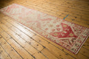 2.5x11 Vintage Distressed Oushak Rug Runner