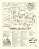 Vintage Map of Tombstone, Arizona 1962