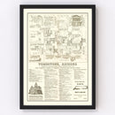 Vintage Map of Tombstone, Arizona 1962