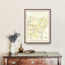 Vintage Map of Arkansas 1836
