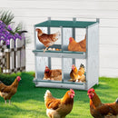 4 Compartment Chicken Nesting Boxes, Metal Nesting Boxes Wall Mount Chicken Egg Laying Box for Different Chicken Breeds
