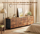 Ultralong 78Inch Dresser With Fifteen Storage Drawers