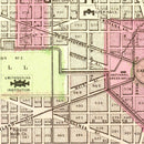 Vintage Map of Washington, DC 1866