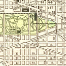 Vintage Map of Washington, DC 1893