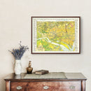 Vintage Map of Washington, DC 1948