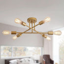 Gold Modern Sputnik Chandelier With 6 Adjustable Lights