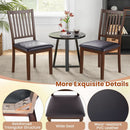 Espresso Slat Back Dining Chairs Set Of 2 For Dining Room