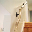 Driftwood Handrail (8–13 FT) | Rustic Coastal Stair Railing