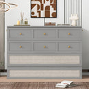 Full Size Murphy Bed with Large Drawers,Gray