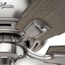 52 Inch Indoor Ceiling Fan With LED Lighting Brushed Nickel