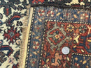 Persian Tribal Rug 3x5, Antique Persian Carpet, Floral Roses, Handmade, Persian Zanjan Rug