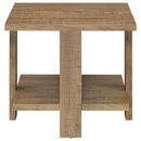 Dawn 3-piece Round Coffee and End Table Set Mango Brown