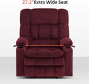 Large Burgundy Dual Motor Lift Recliner Chair With Massage And Heat