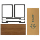 Black Frame Office Desk With Easy Assembly And Sturdy Build