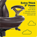 Claremont Ergonomic Office Chair Lumbar Support Chestnut