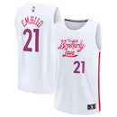 Joel Embiid Philadelphia 76ers Youth 2022/23 Fastbreak Jersey - City Edition - White