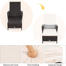 Adjustable Rattan Chaise Lounge Chair for Outdoor Relaxation