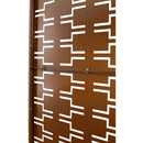 Outdoor & Indoor Privacy Screen Metal Privacy Screen 76' H×48' W, Freestanding Decorative Privacy Screen for Deck Balcony Patio, Privacy Fence Panels for Outside Lawn Garden PS112 BROWN HAMMERTONE