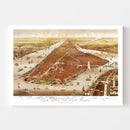 Vintage Map of New York City, New York 1884
