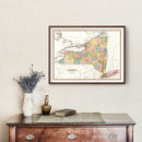 Vintage Map of New York 1819