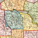 Vintage Map of New York 1819