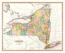Vintage Map of New York 1819