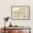Vintage Map of New York 1855