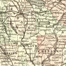 Vintage Map of New York 1855