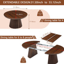 Oval Coffee Table For Living Room - Walnut