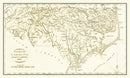 Vintage Map of North Carolina 1800