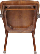 Espresso Solid Wood X Back Dining Chairs Set For Kitchen