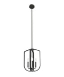 Ettore 14"W 3-Light Pendant Light Fixture by Kichler Black Steel Finish