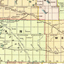 Vintage Map of North Dakota 1909