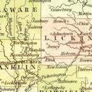 Vintage Map of Ohio 1838