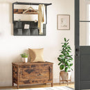 Rustic Brown Toy Box LargeCapacityStorage Bench Hinge