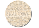 Unfinished Wood Fall Leaves Welcome Door Sign Kit | Wood Craft Cutouts | 1/4" Thick |