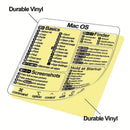 Mac OS Quick Reference Keyboard Shortcut Stickers