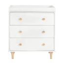 Lolly 3 Drawer Changer Dresser Removable Changing Tray White